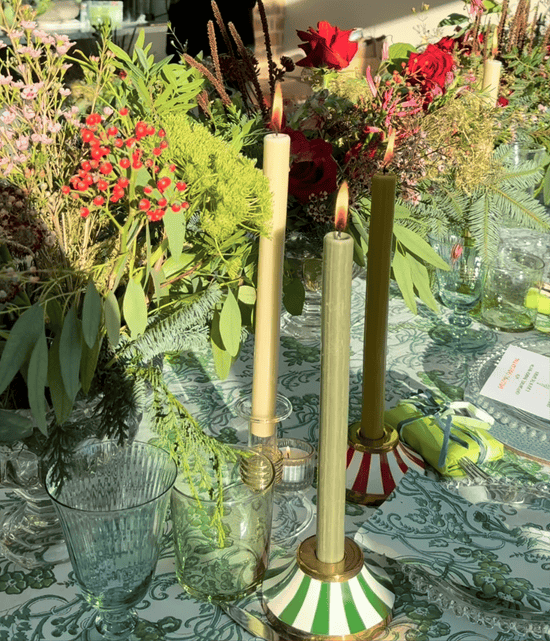 Circus Candleholder | Red | Striped