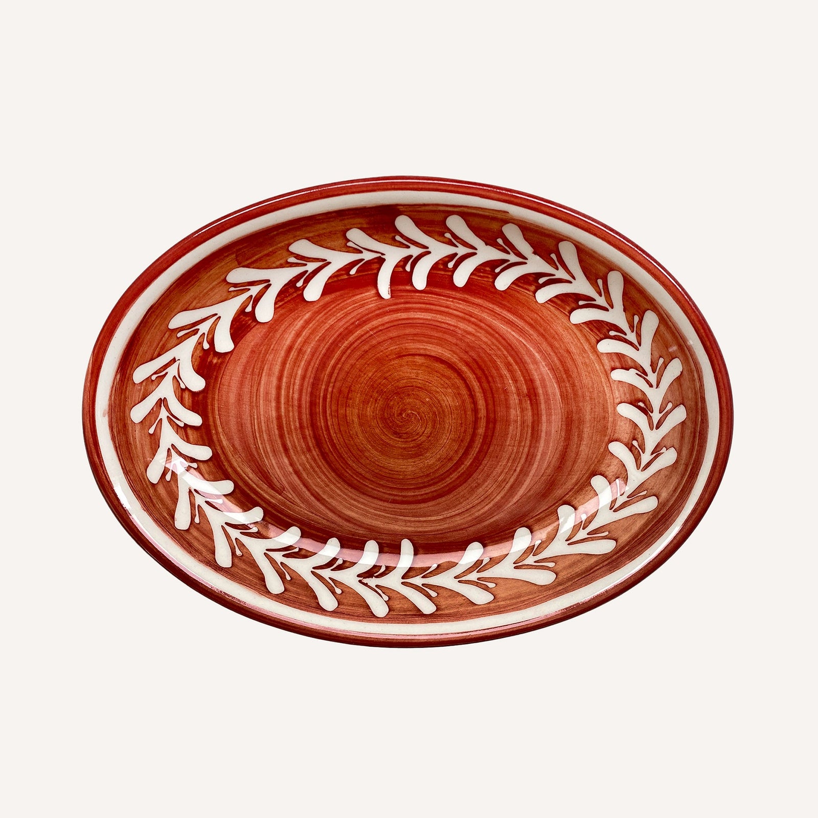 Helecho Serving Trays (set of two) - Rust Red