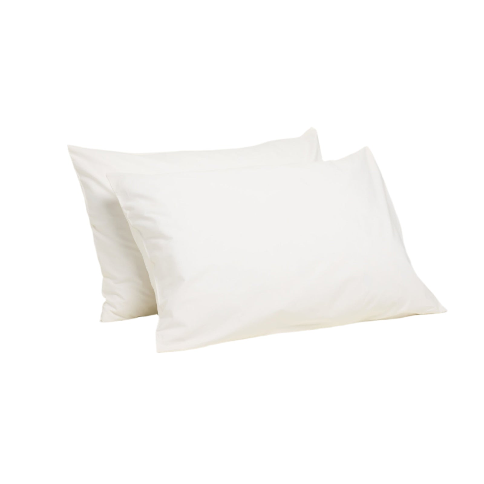 Percale Organic Cotton Pillowcases - Midwinter White