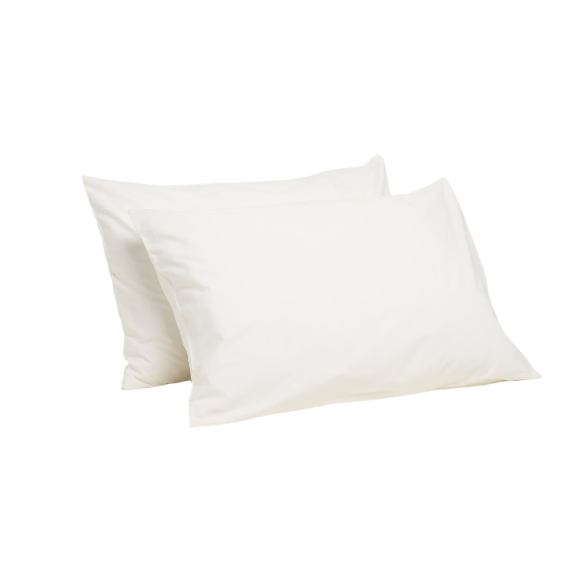 Percale Organic Cotton Pillowcases - Midwinter White