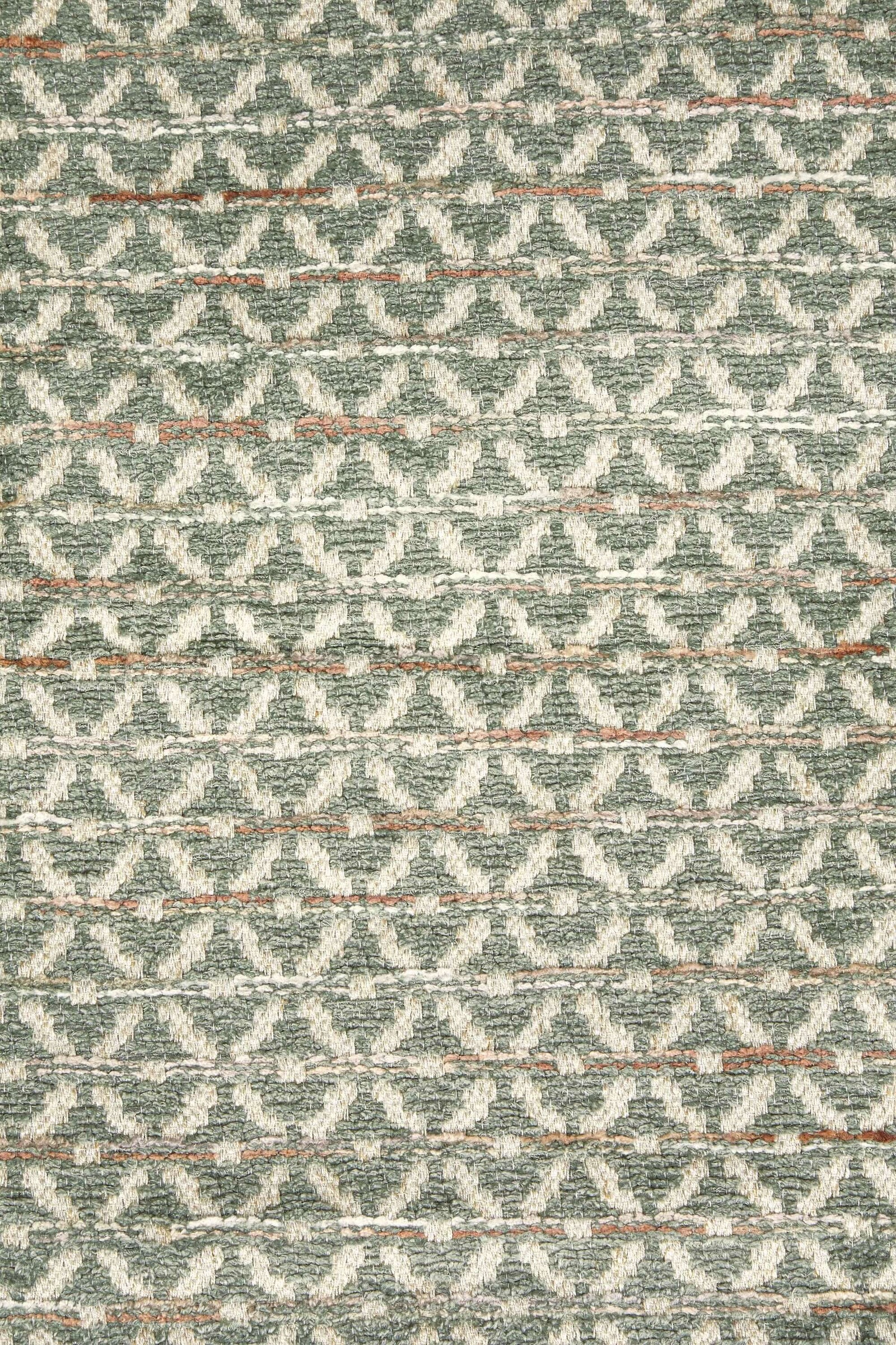 Jacquard Throw - Leaf Green