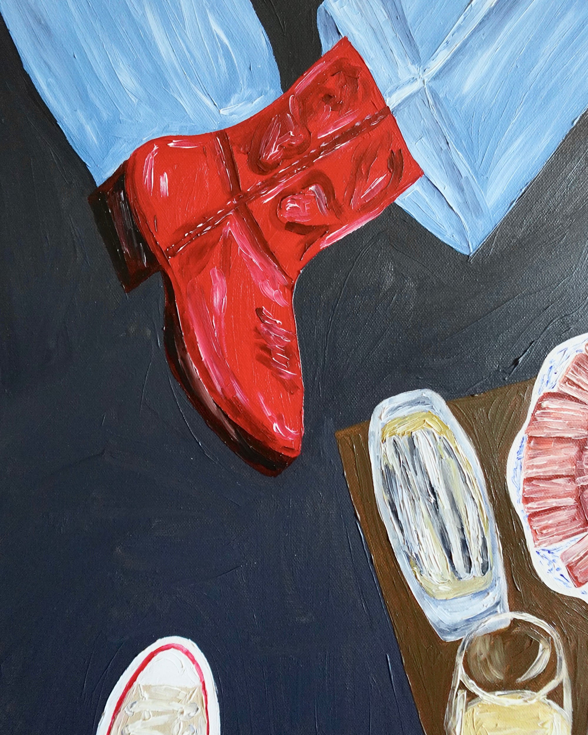 A Stool for Five Painting