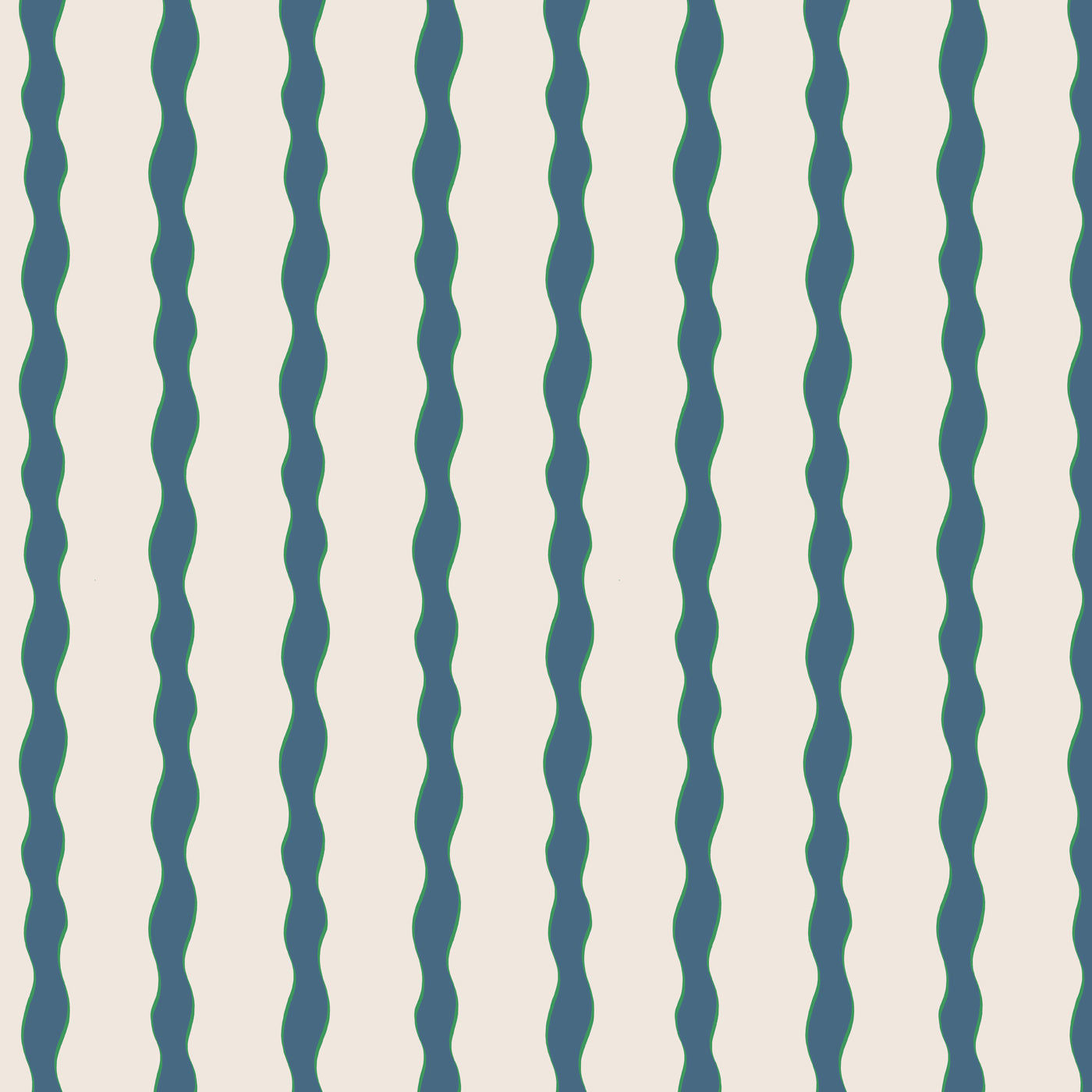 Scroll Stripe - Day Blue (Fabric)