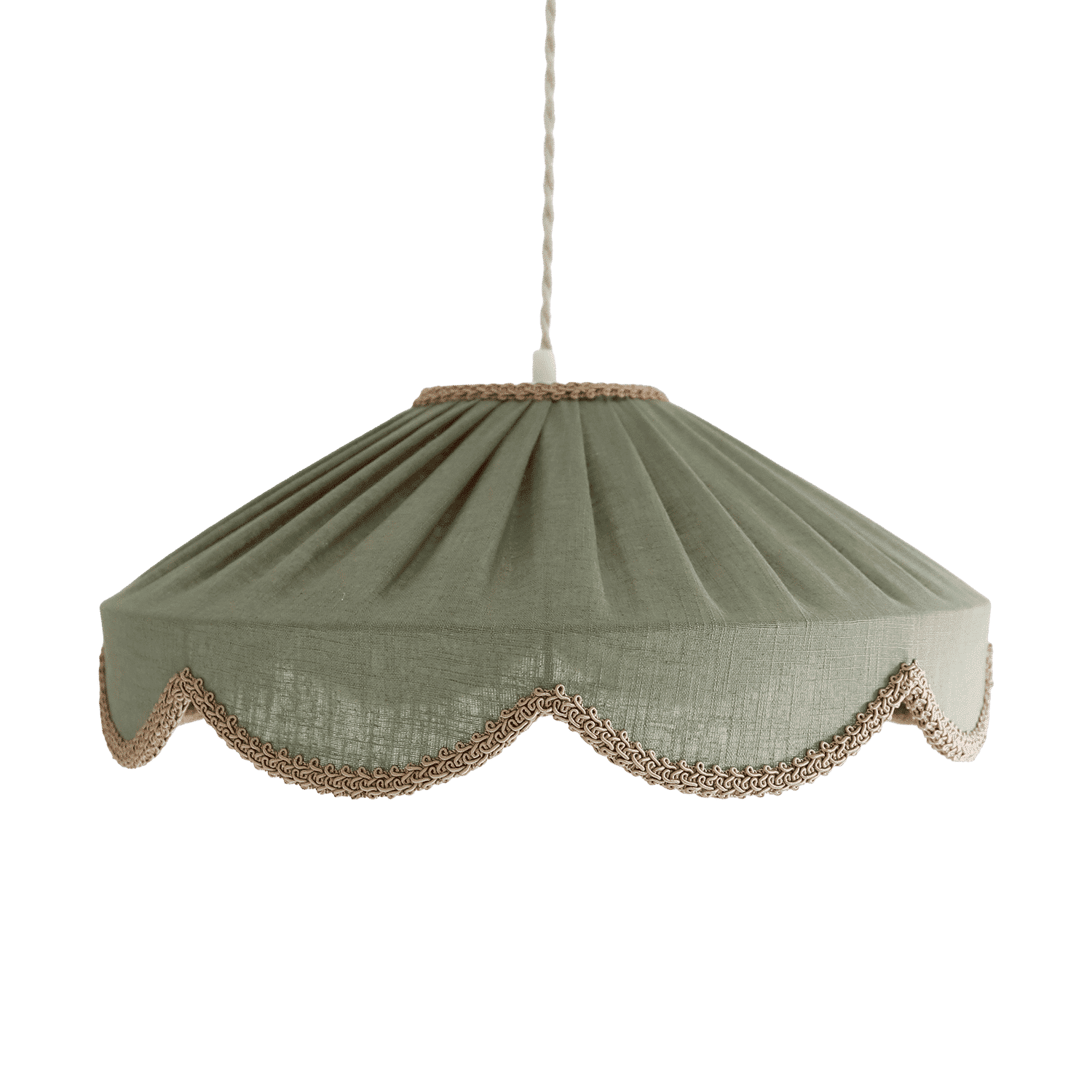Cosette 'Powdered Sage' Solid Color Floral Shaped Pendant Light