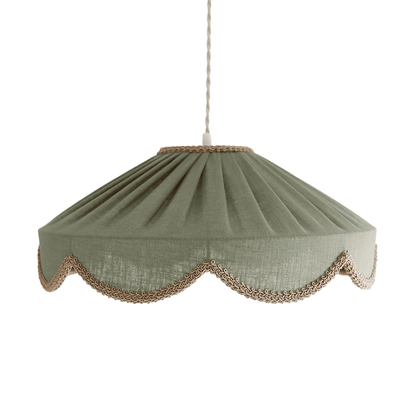 Cosette 'Powdered Sage' Solid Color Floral Shaped Pendant Light