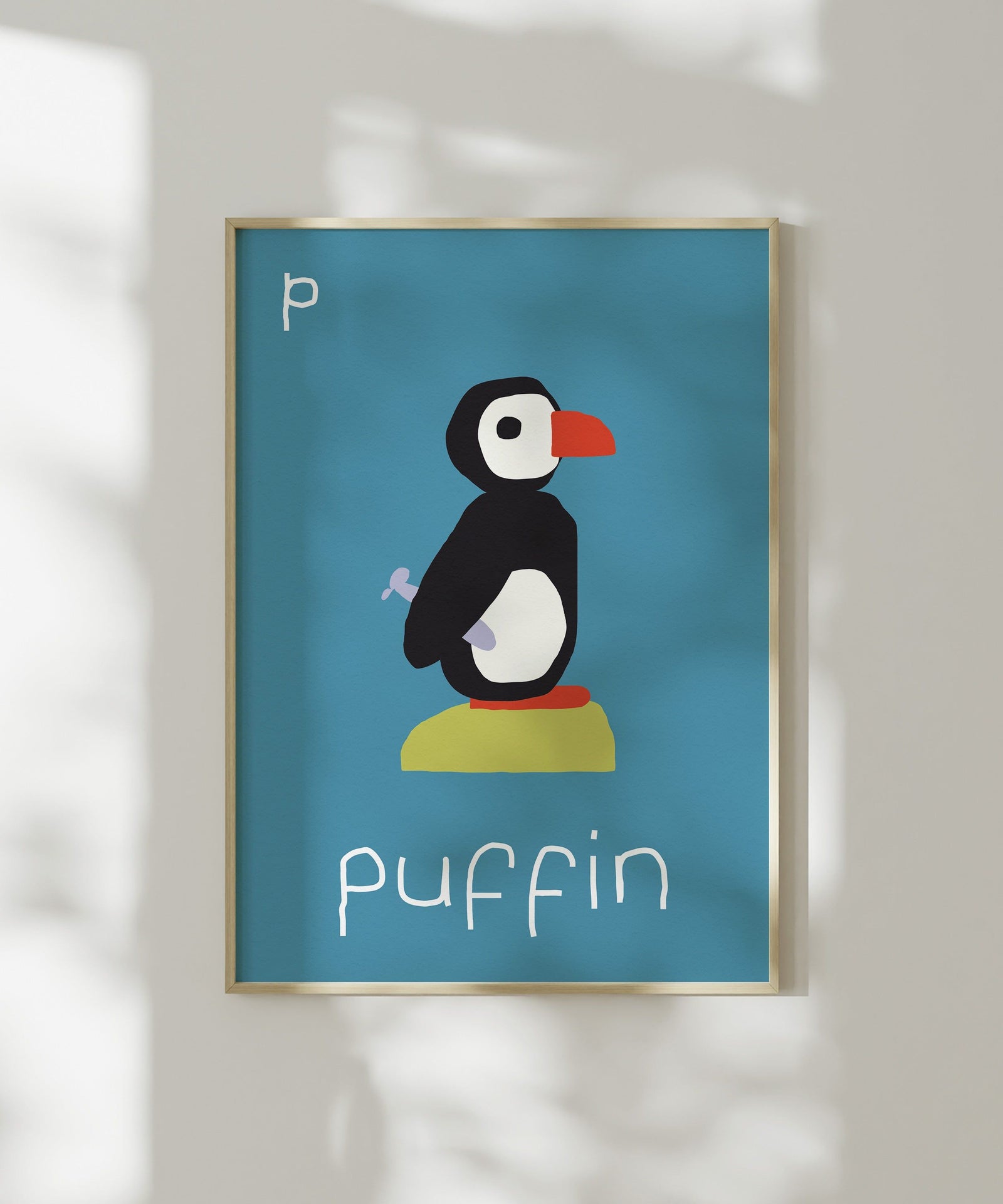 P for Puffin Art Print