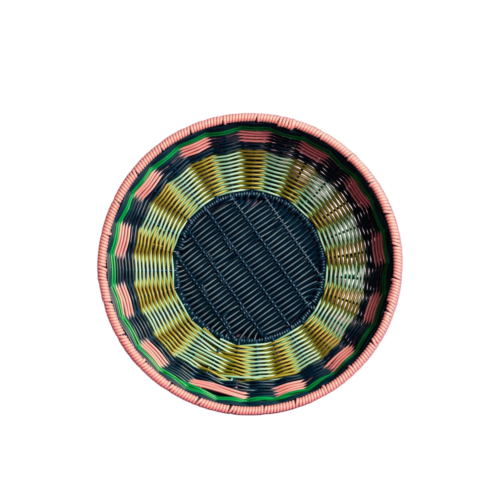 Woven Bowl | Pink & Navy
