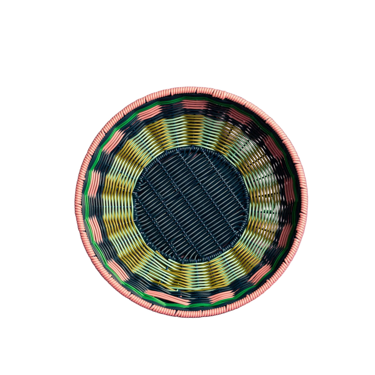 Woven Bowl | Pink & Navy