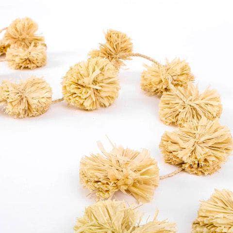 Natural Pom Pom Garland from Uganda
