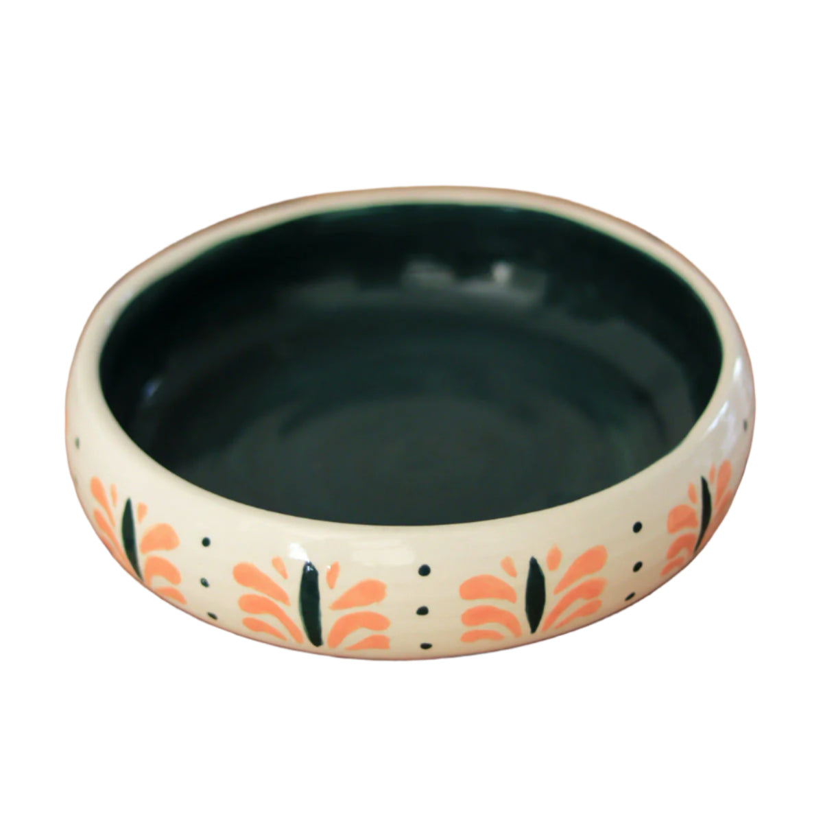 Grecian Leaf Deep Ceramic Plate 04
