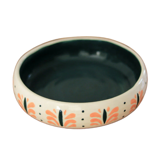 Grecian Leaf Deep Ceramic Plate 04