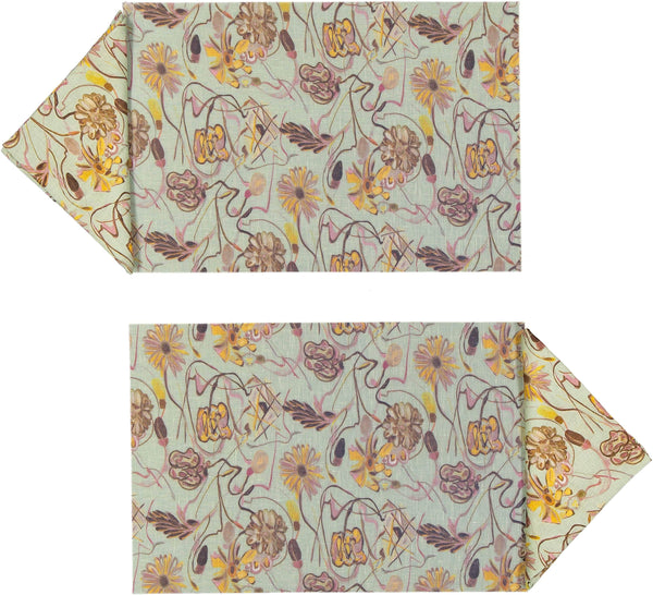 Bouquet Rectangular Placemats and Small Napkins Set of 2