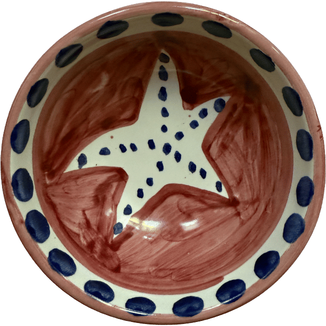 Amalfi Bowl 11 cm – Red Starfish