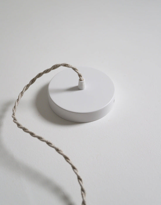 Rounded Dome Pendant Light with Ruffles Margaret Printed ‘Twig’