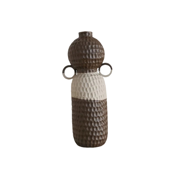 Alma-May - Carved Stoneware Vase - Magdalena Clay