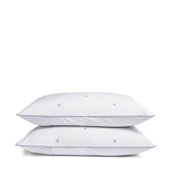 Luxury Organic Ocean Blue Amongst The Stars Pillowcases
