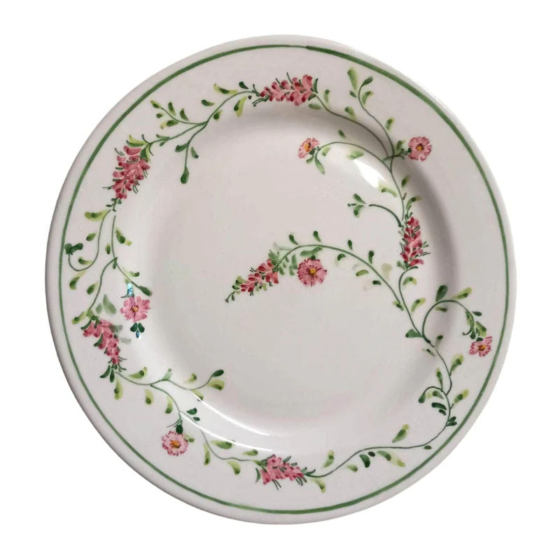 Ceramic Floral Plate Set of Four