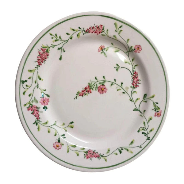 Ceramic Floral Plate Set of Four