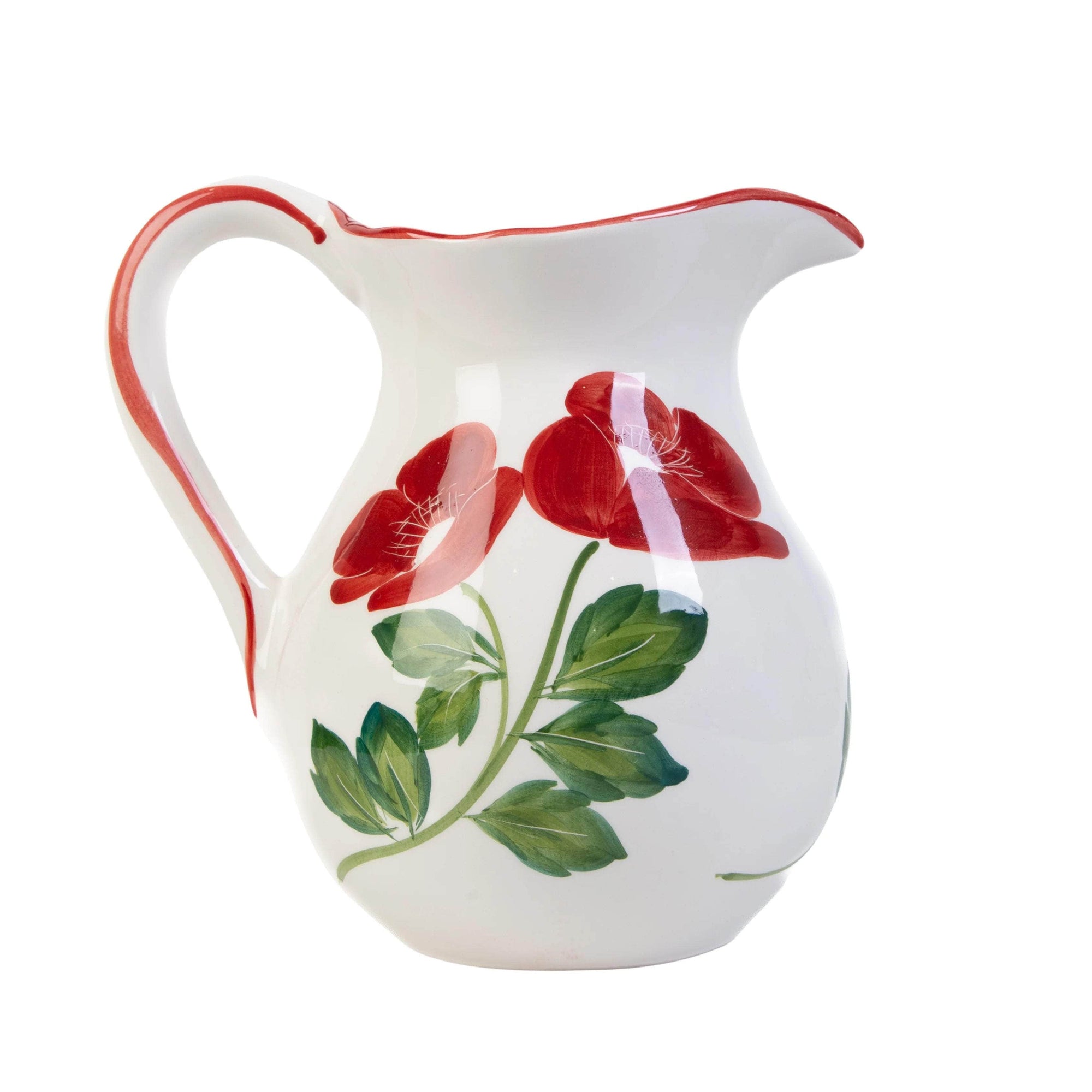 Scarlet Floral Pitcher