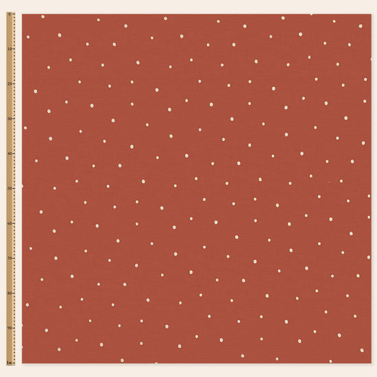 Dolce Daisies Fabric, Red Velvet, Sample