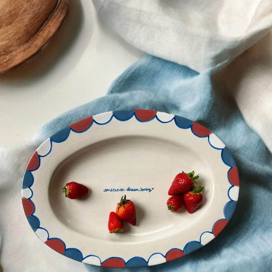 Hand-painted “american dream, baby” Serving Tray