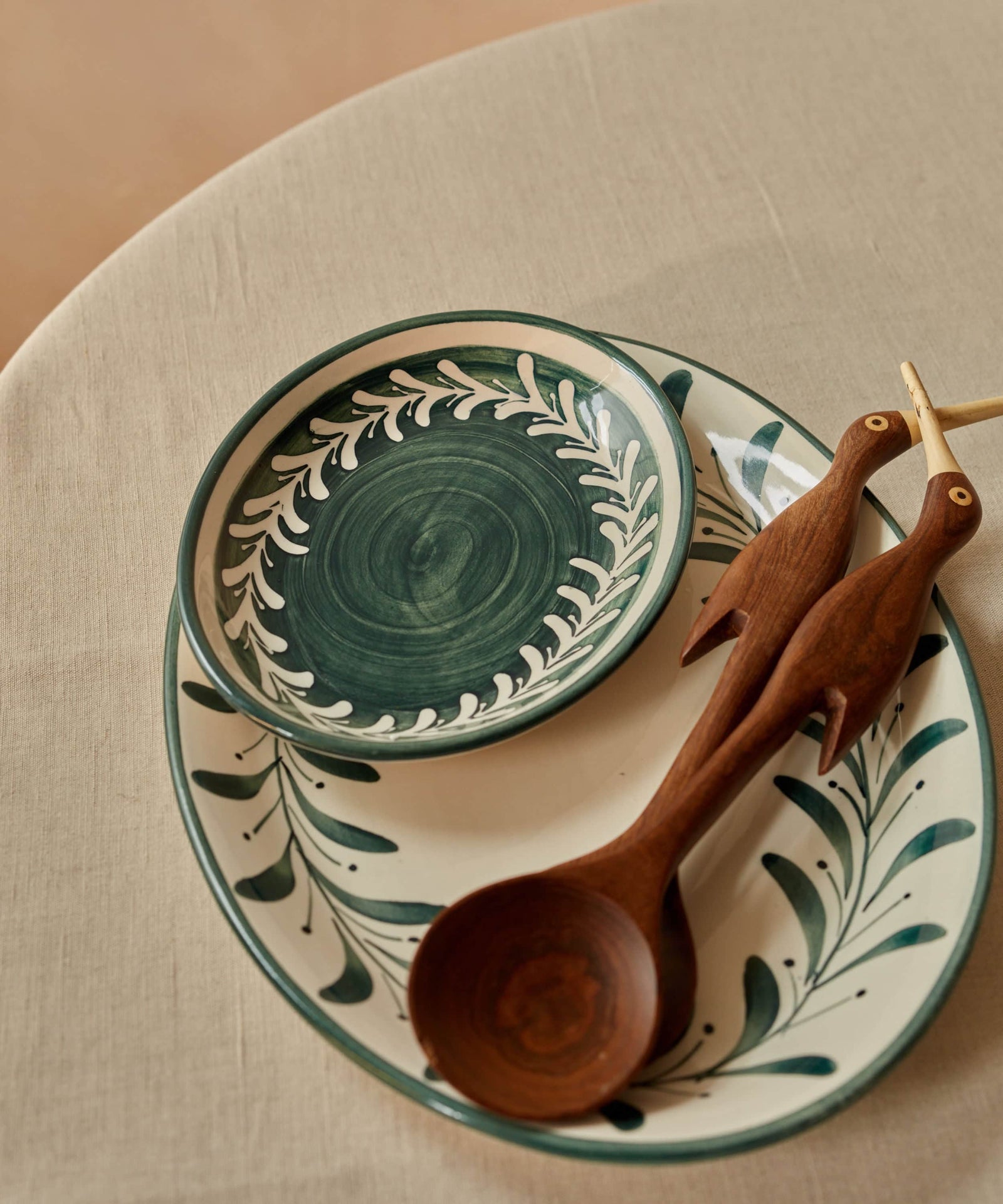 Helecho Serving Trays (set of two) - Teal