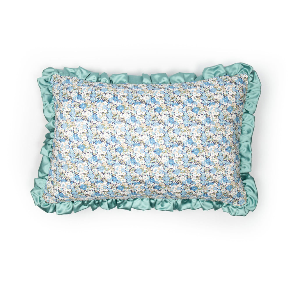 Ruffle Cushion made with Liberty Fabric 'Libby'