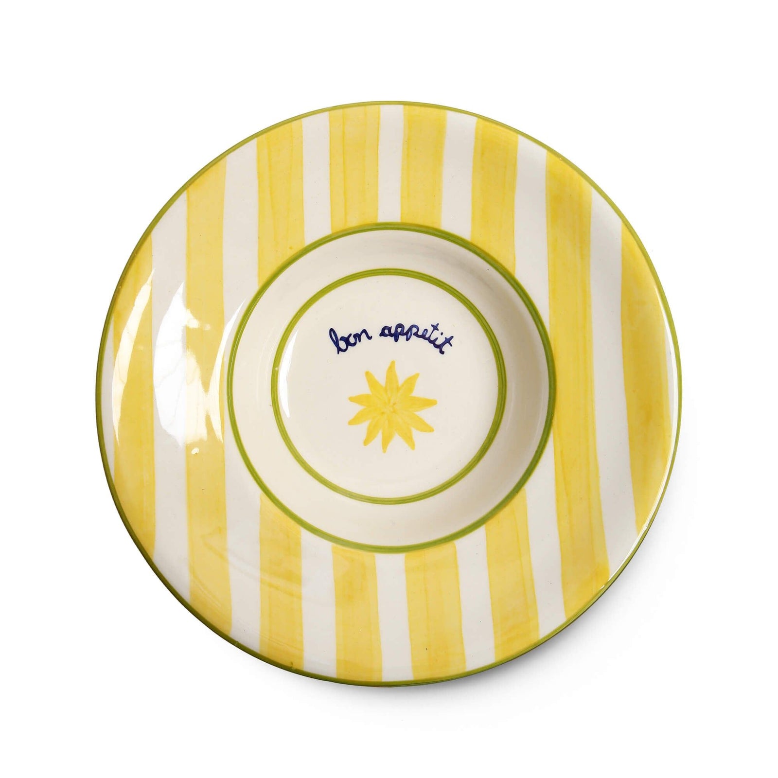 Loulou Yellow Pasta Plates Set-Of-Four