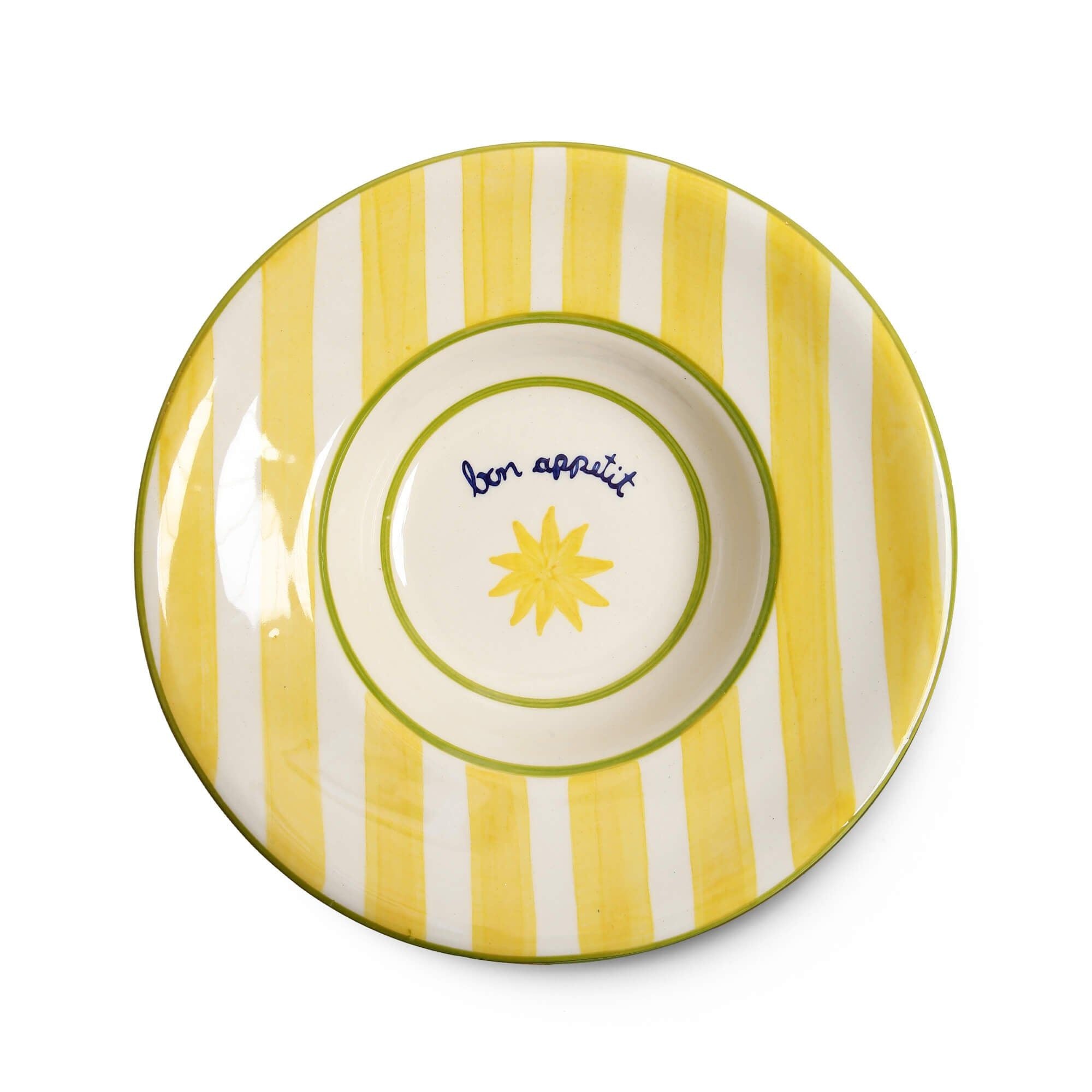 Loulou Yellow Pasta Plates Set-Of-Four