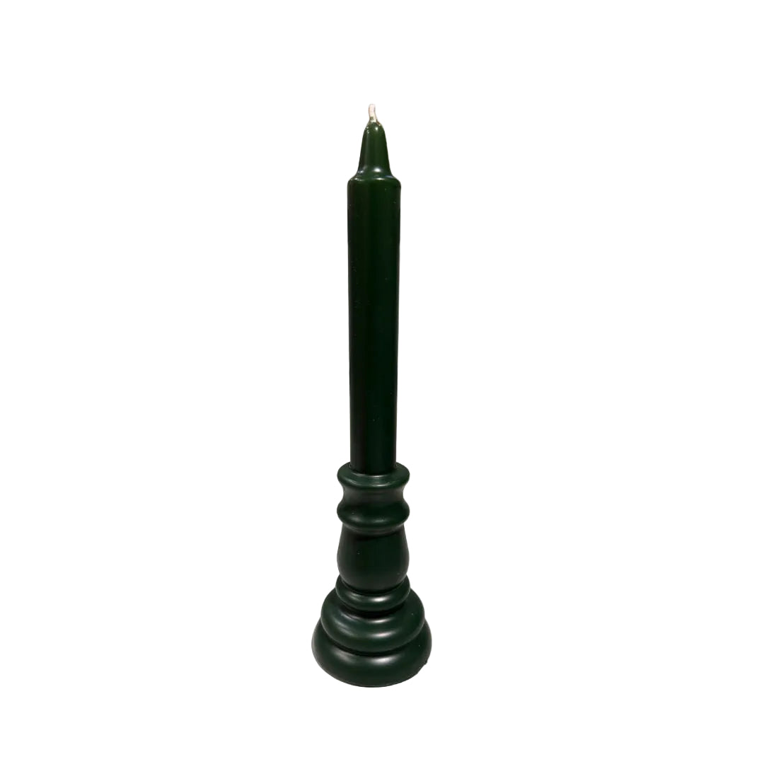 Green Taper Candle