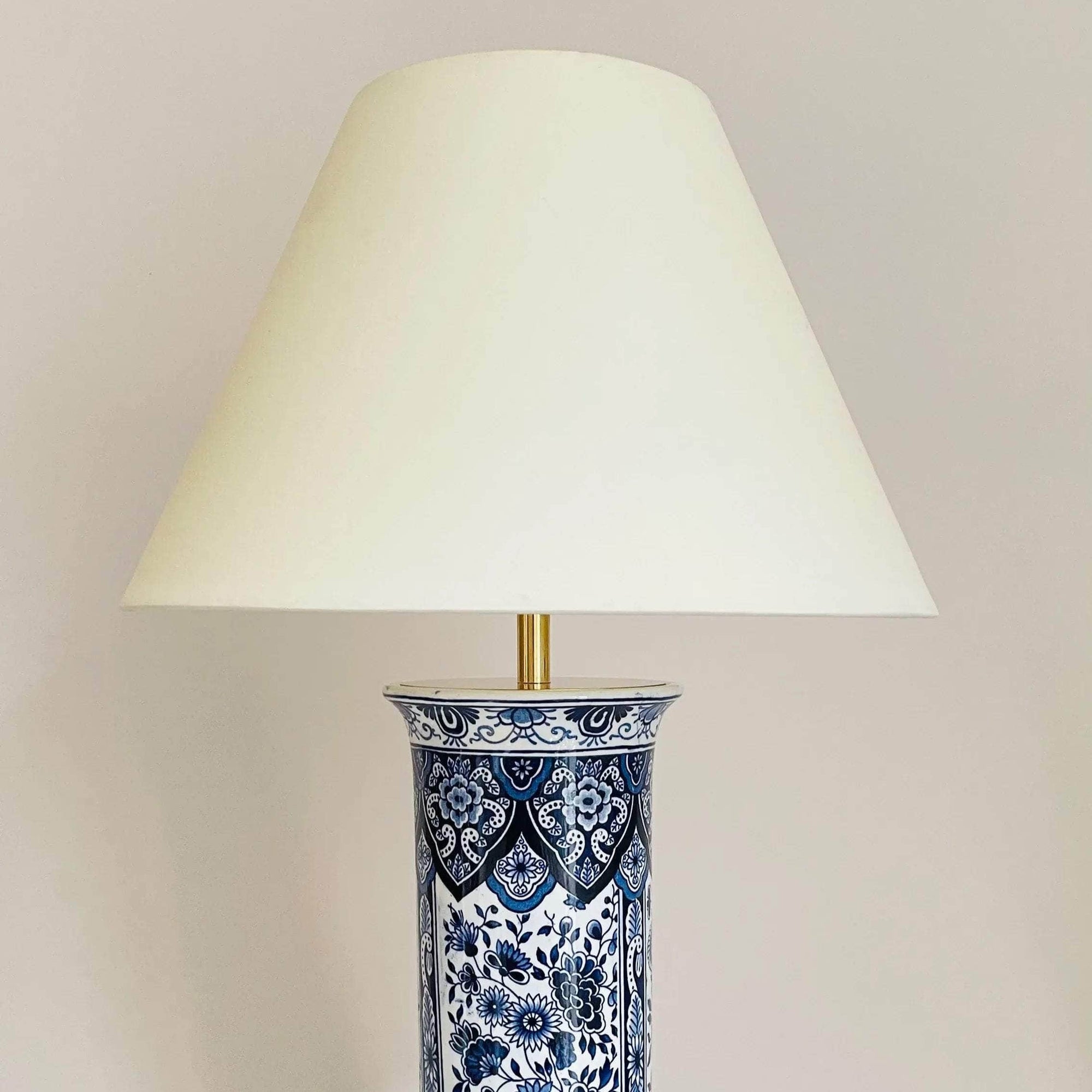 Antique Delft Table Lamp