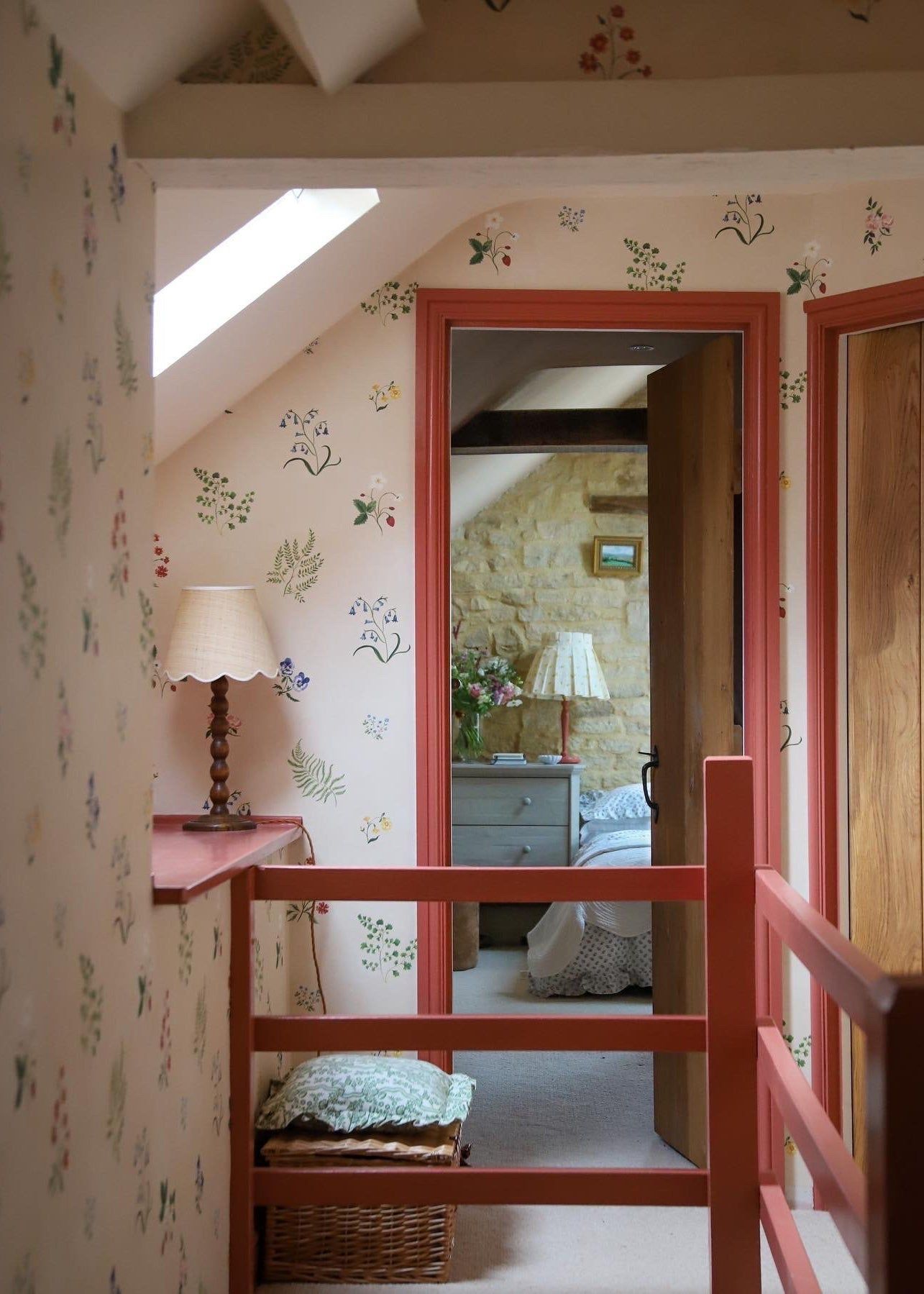 Herbarium Wildflower Wallpaper - Blush