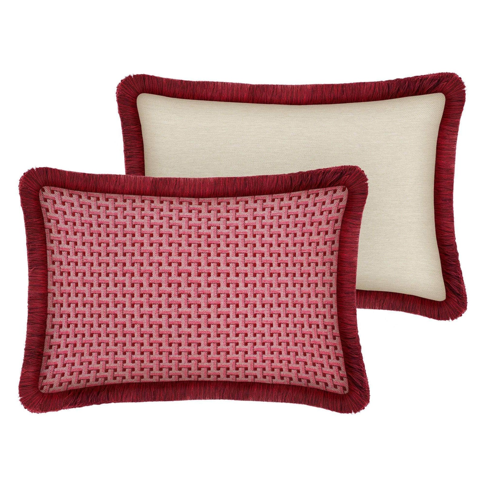 Cushion Janis Bordeaux & Pink