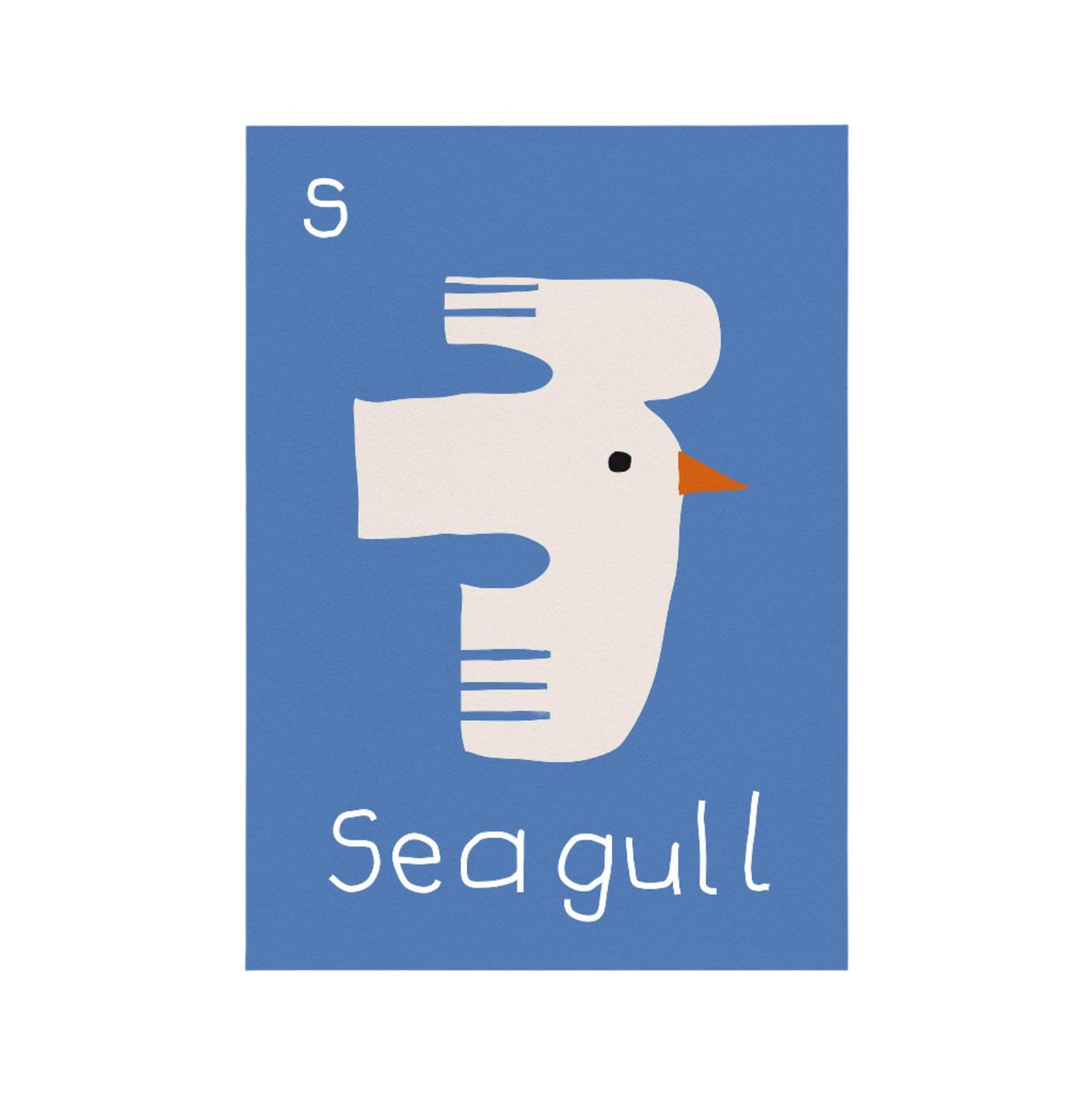 S for Seagull Print