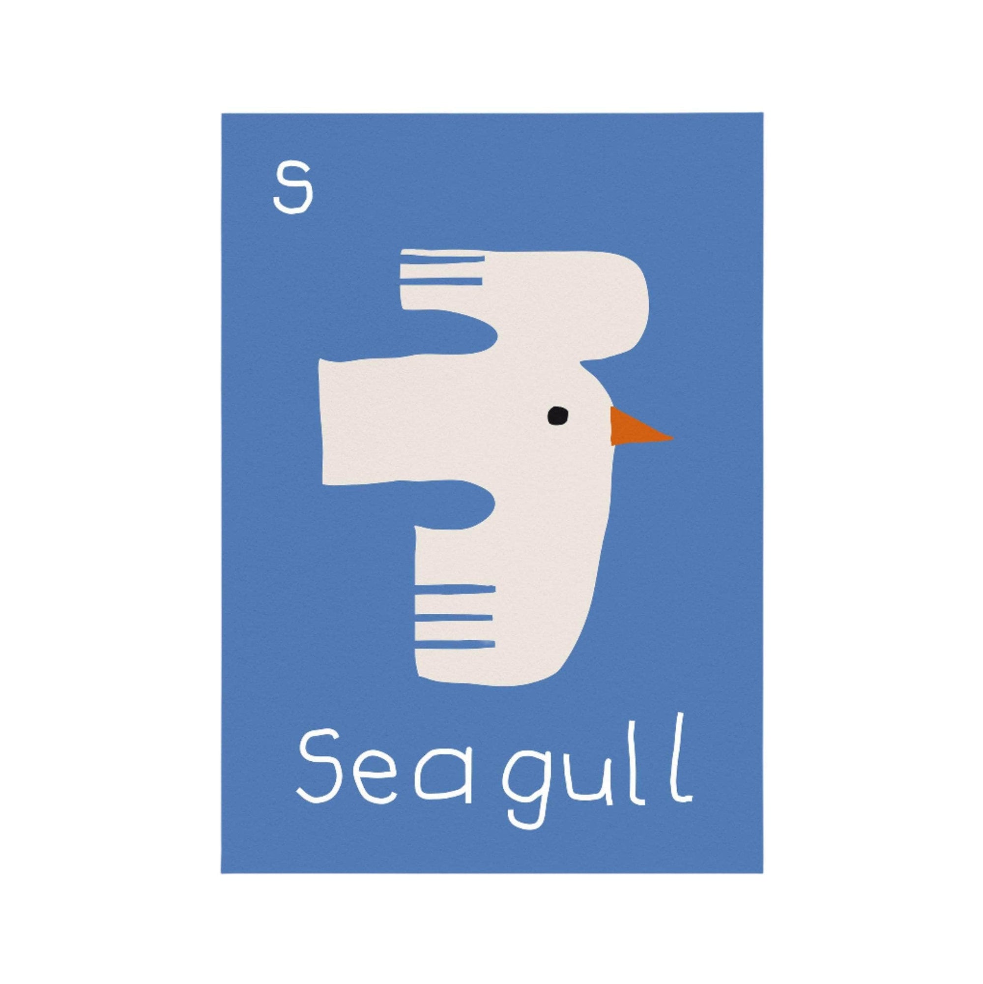 S for Seagull Print