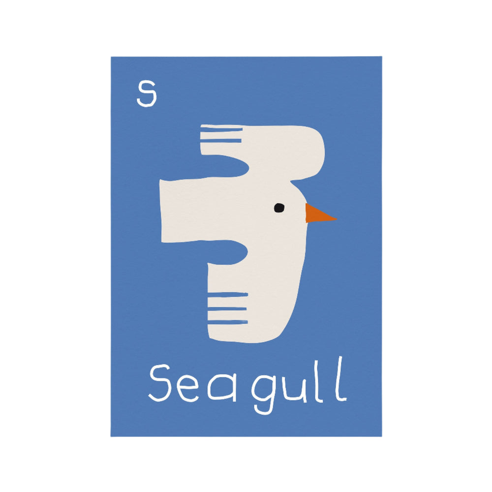 S for Seagull Print