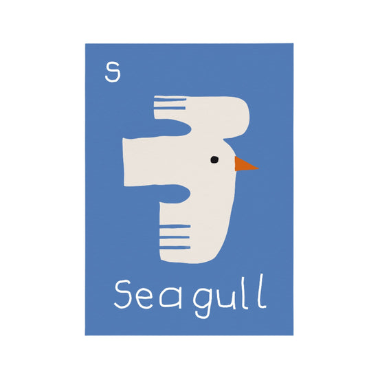 S for Seagull Print