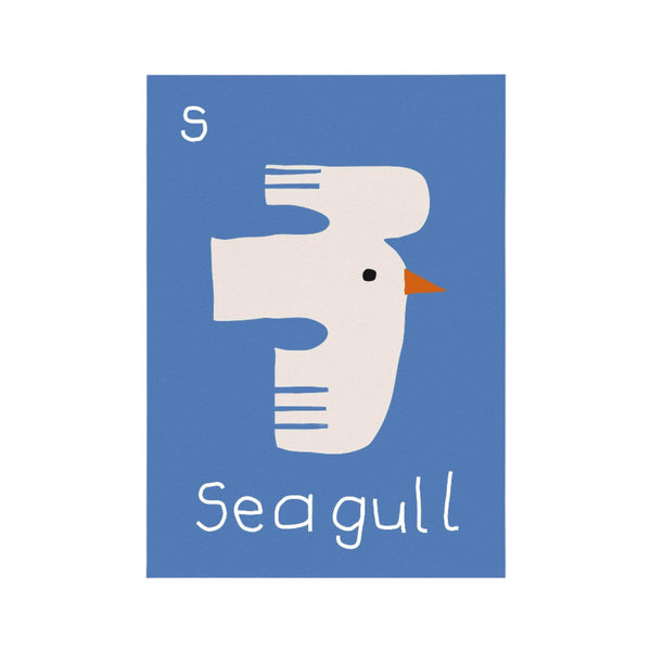 S for Seagull Print