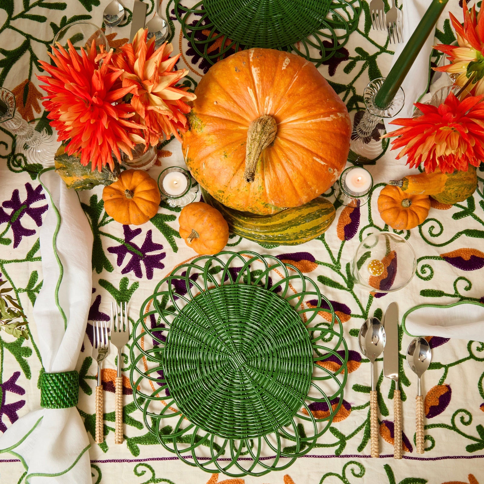 Autumn Suzani Tablecloth Tablecloths
