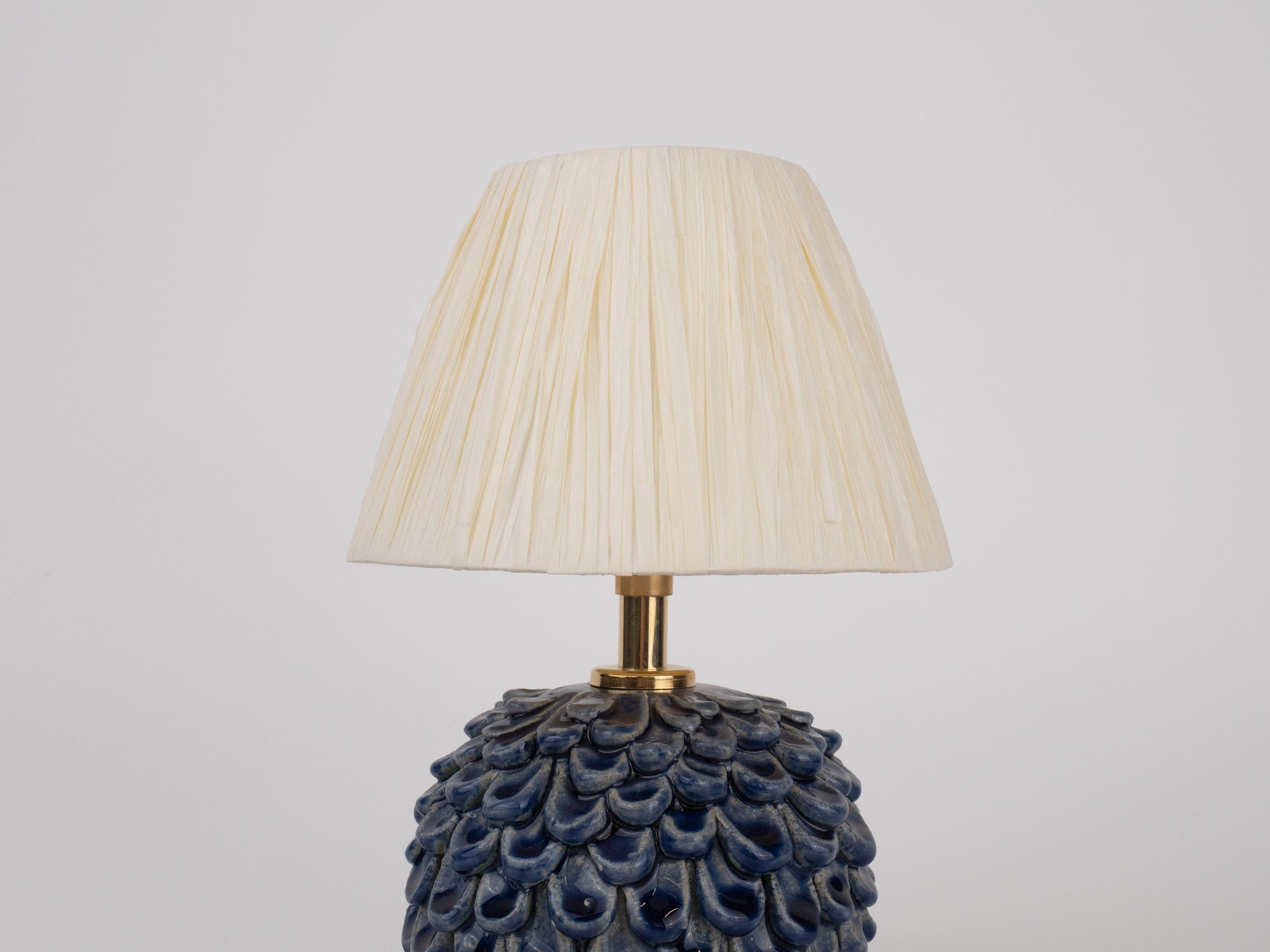 Short 'Petal' Table Lamp - Dark Blue