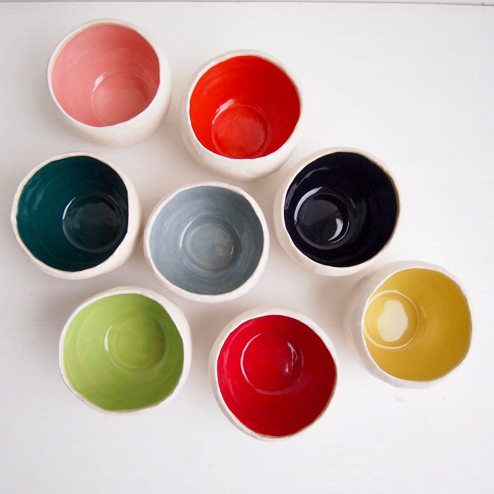 Handmade Many Colours Round Ceramic Ring Bowls
