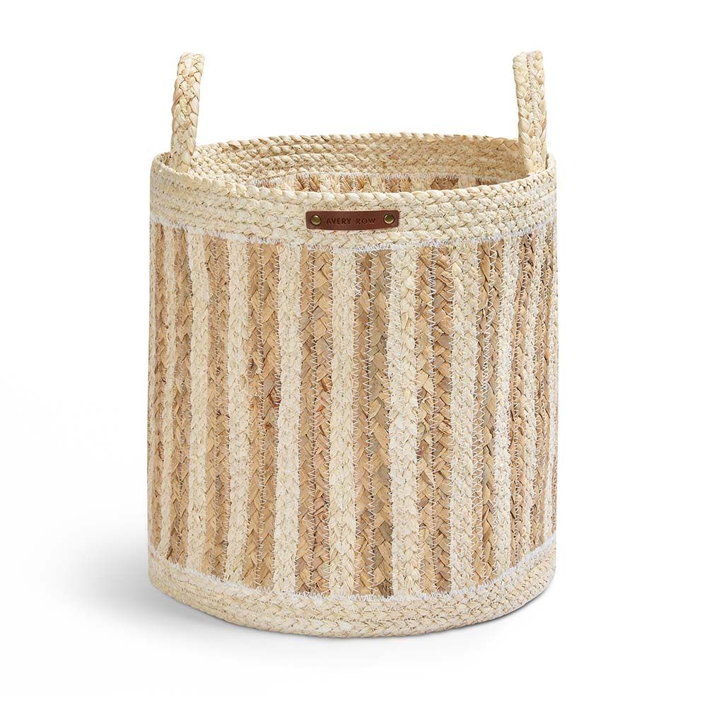 Maize Stripe Storage Basket Set of 3 - Natural