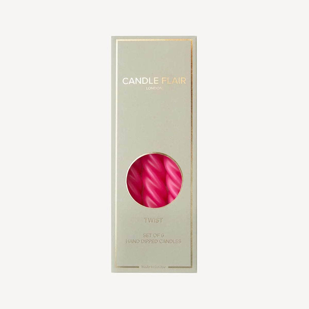 Twist Candle - Fuchsia
