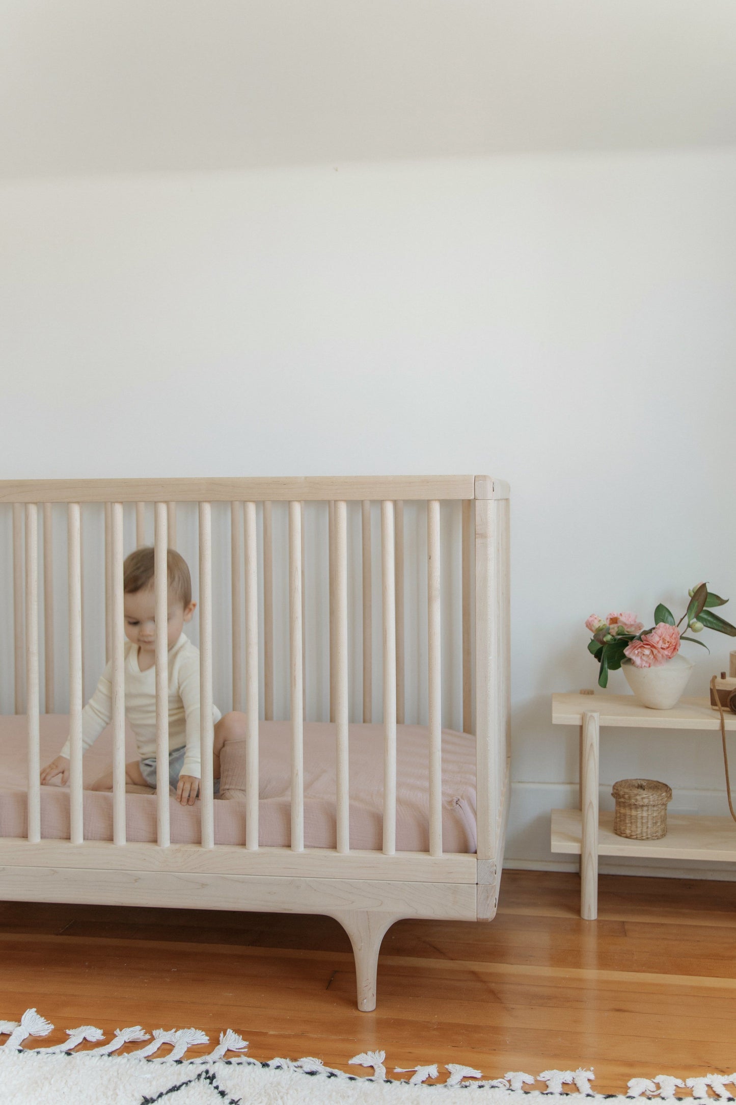 Soft Crib Sheet – Rose