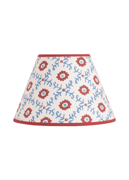 Folk Flower Pendant Lampshade - Red / Blue