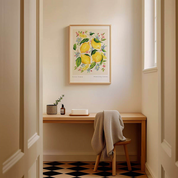 Citrus Limon Art Print-