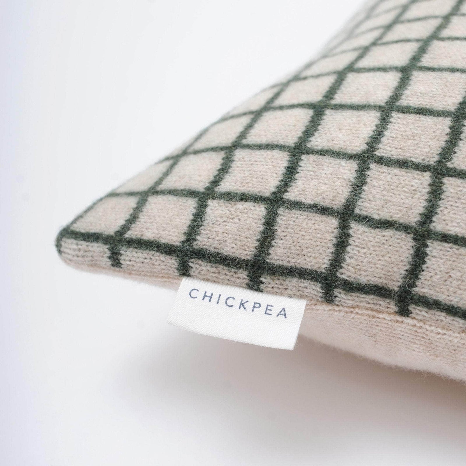 Green Grid Cushion