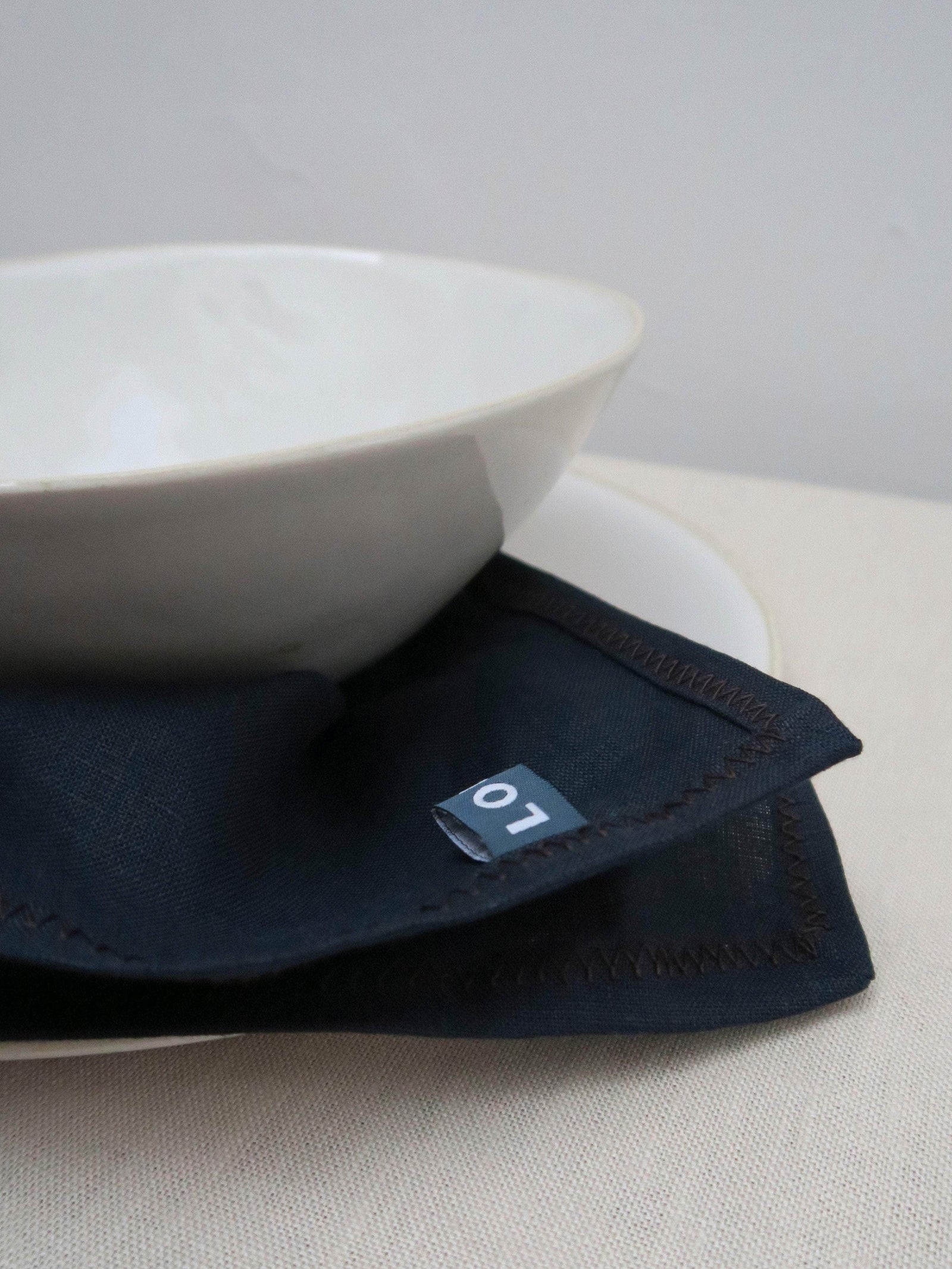 Irish Linen Napkin - Navy
