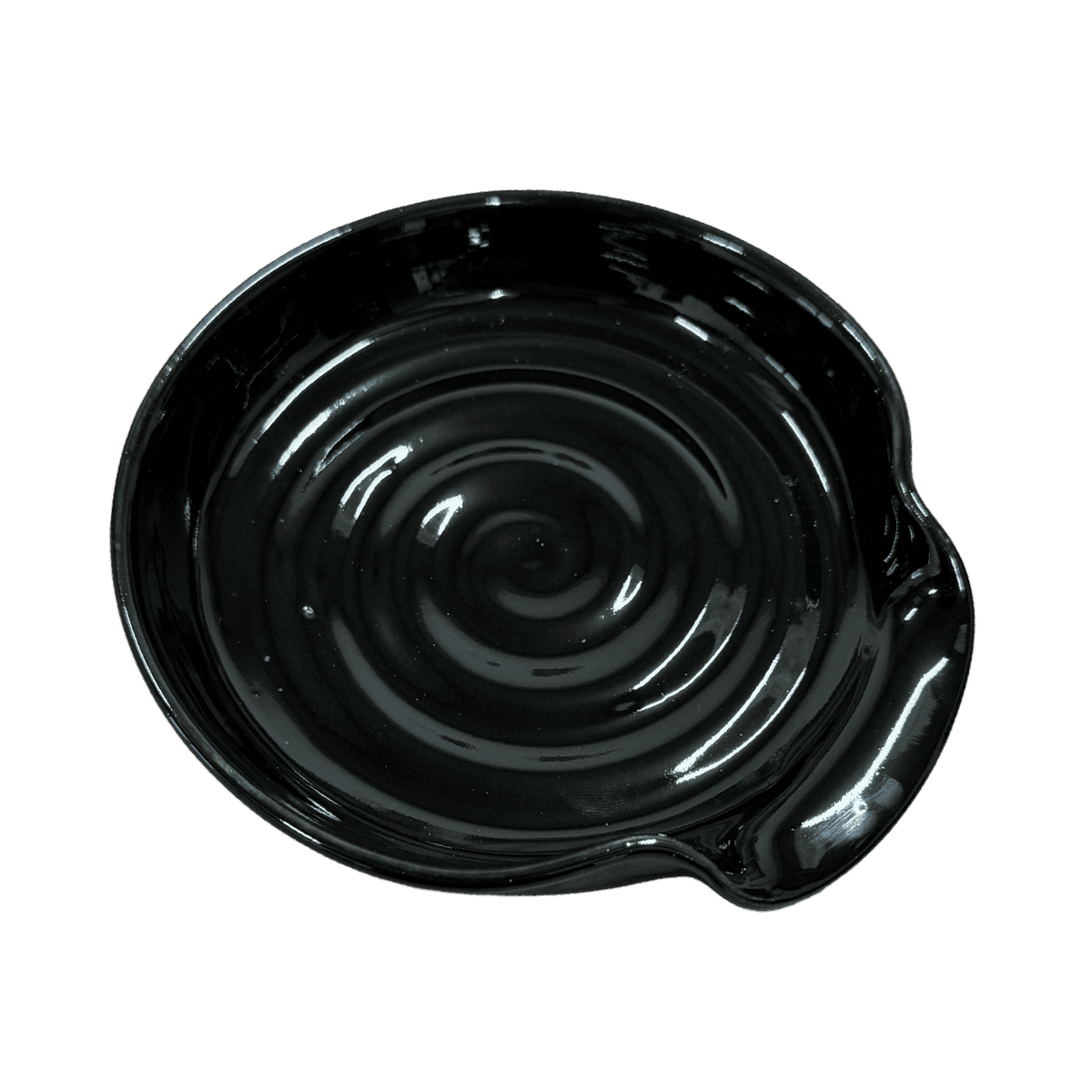 Glossy Black Spoon Rest