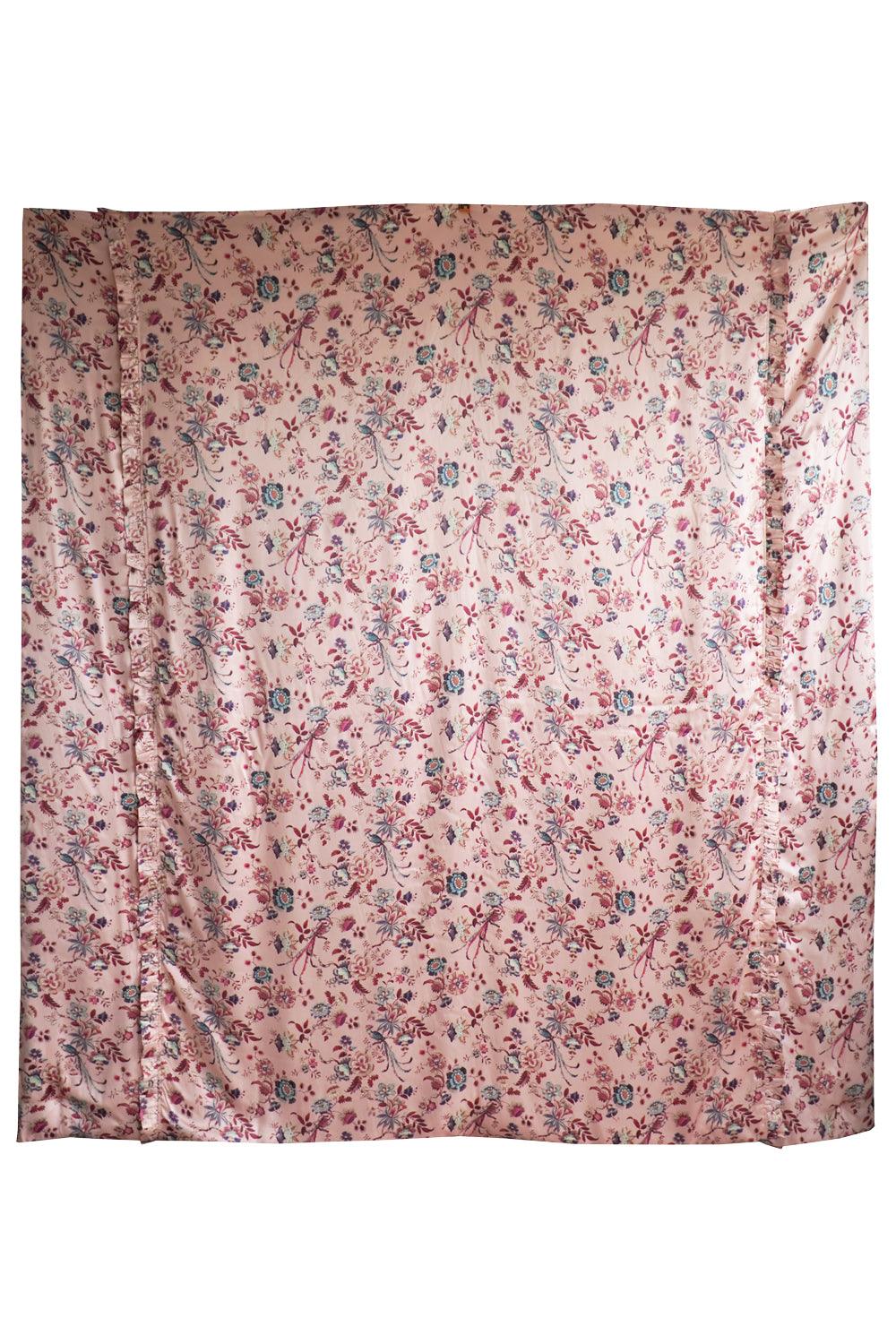 Reversible Silk Ruffle Edge Heirloom Quilt Made With Liberty Fabric Eva Belle & Jannah